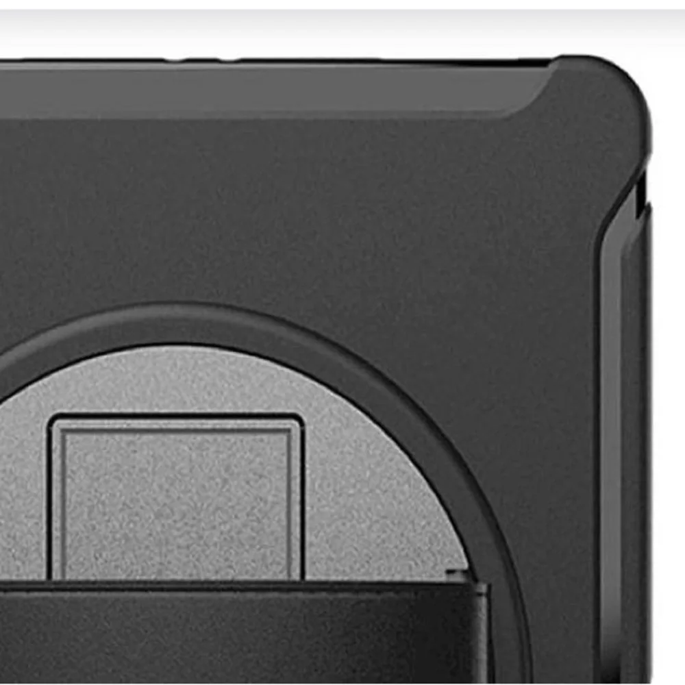 Black Tablet Hardshell Protective Case with Handstrap